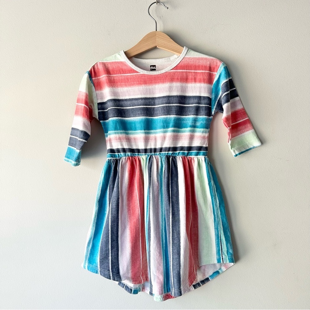 Tea Collection Dress and Hanna Andersson Short Sleeve Shirt - Picture 2 of 13